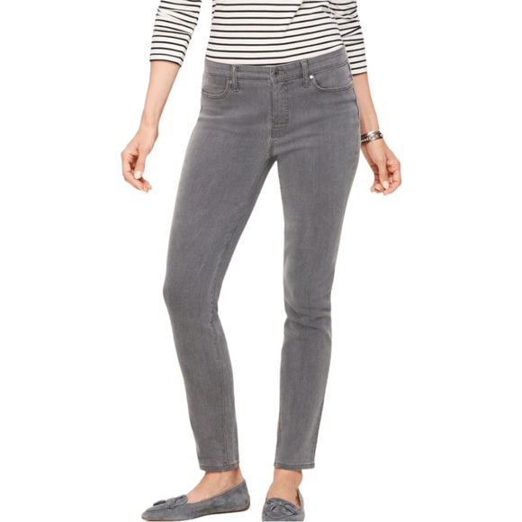 Talbots Jeans Talbots Flawless Cadet Gray Slim Ankle Jeans 8p